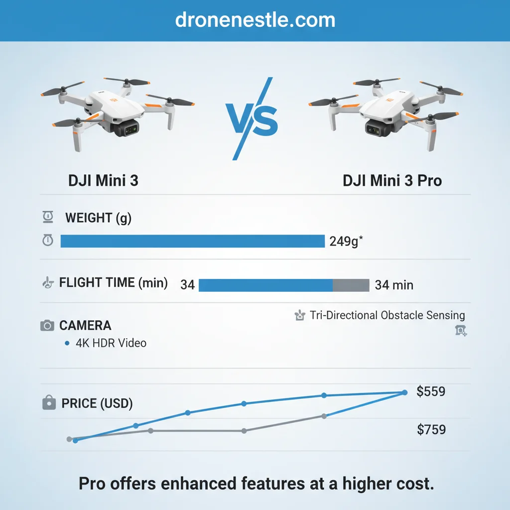 DJI Mini 3 vs Mini 3 Pro: Specs, Features, and Buying Advice